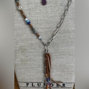 PLUNDER Bridger necklace-NIB Boho Chic multicolored beaded
